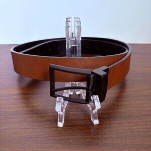 Swiss Gear Men's Brown Leather Dress Belt Corporate Core Party Quiet Luxury